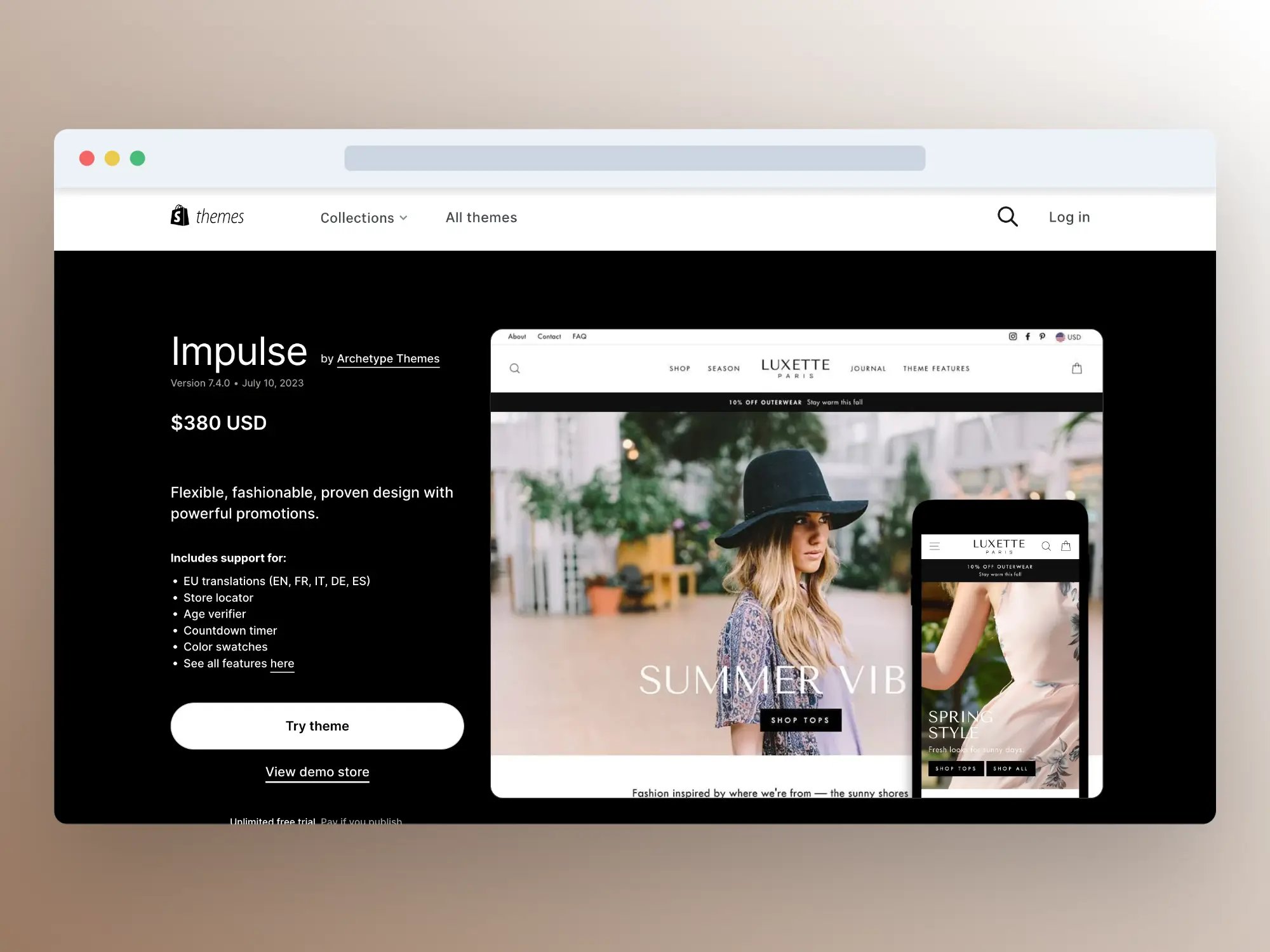 Impulse - Shopify Theme