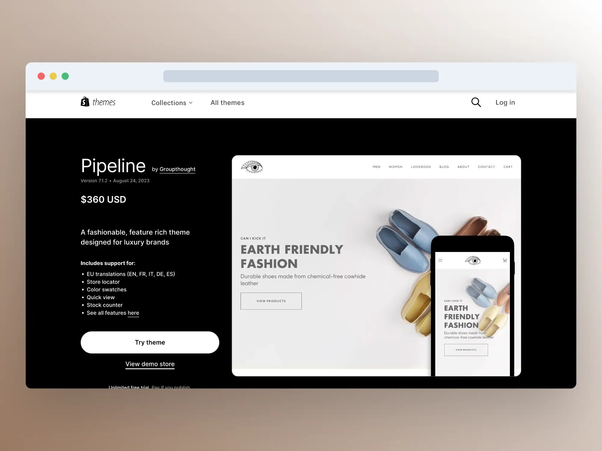 Pipeline Shopify Theme