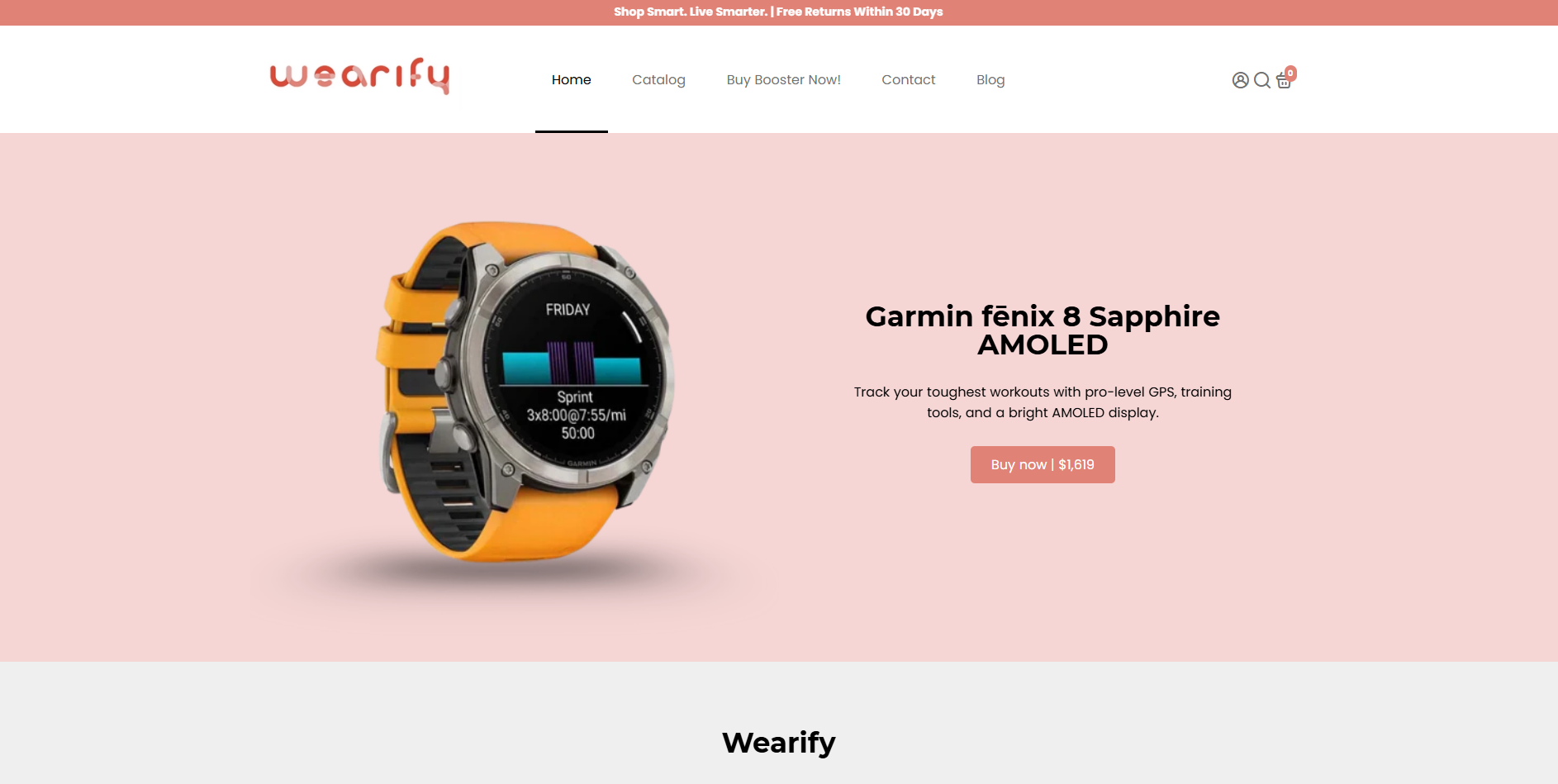 Wearable Tech Store Website