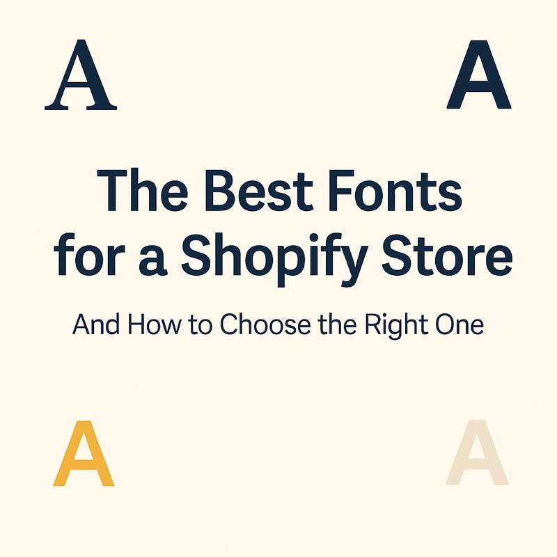 Best Fonts for a Shopify Store in 2025 (Top 10 + Font Pairing Tips)